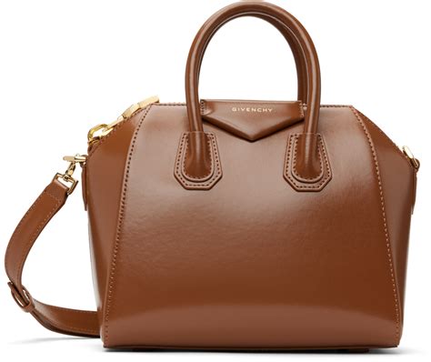 givenchy antigona mini brown|givenchy antigona collection.